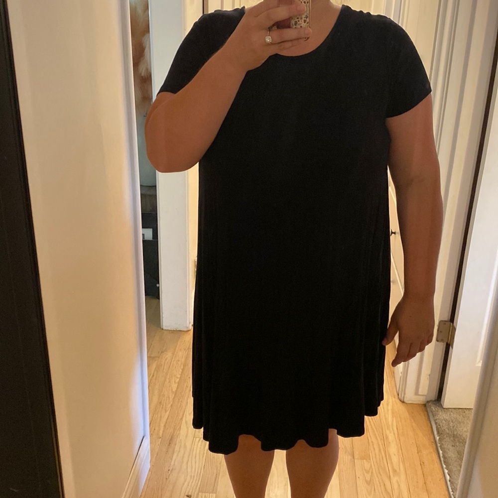 Black t-shirt dress